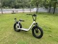 White color electric scooter with key lock anti theft